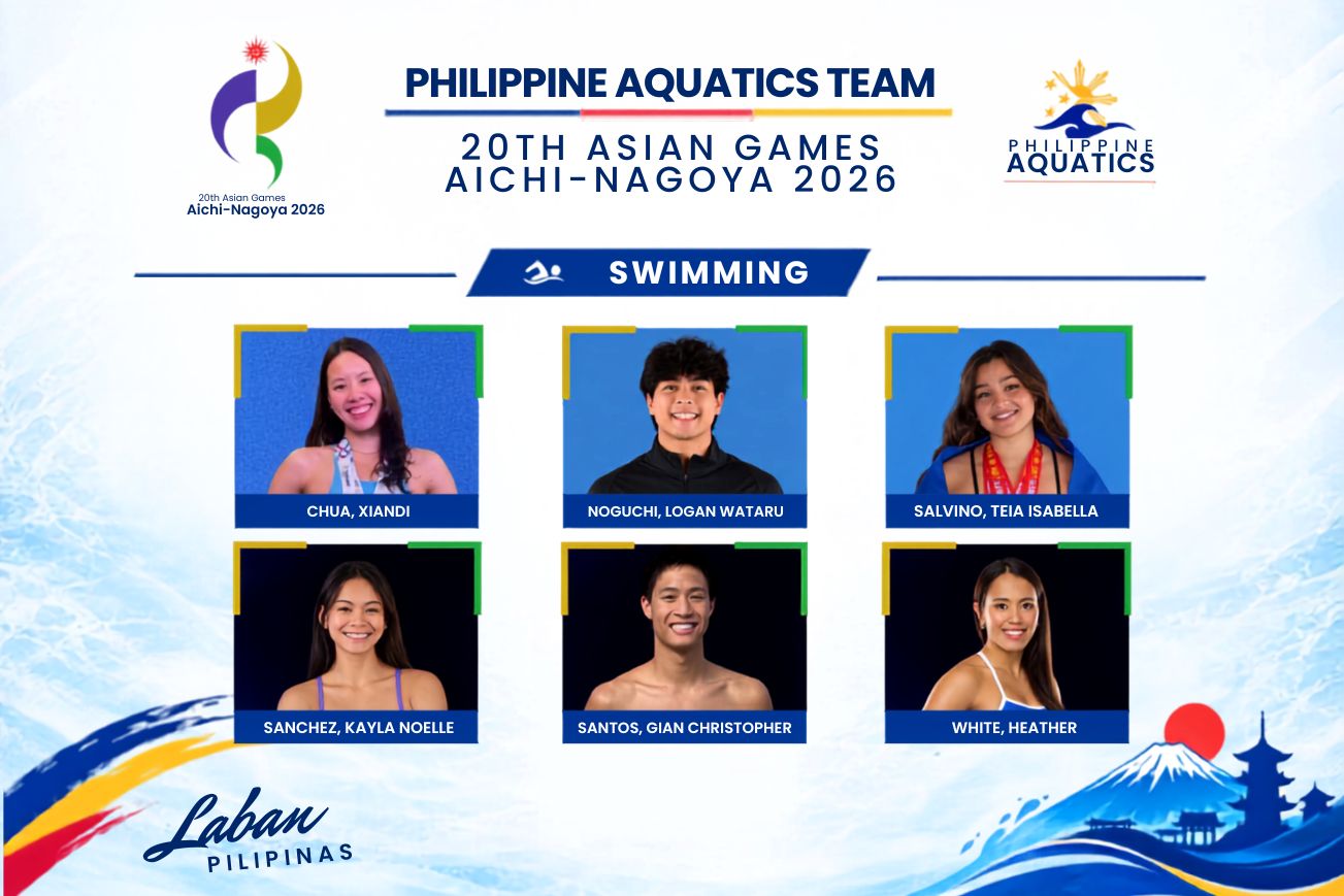 Meet the Philippine Aquatics Swimming Team bound for the 20th Asian Games – Aichi-Nagoya 2026!